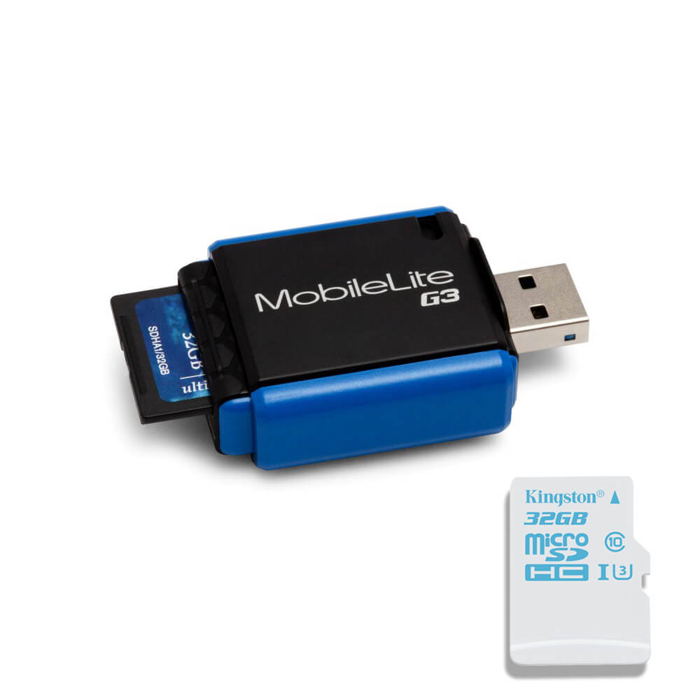 MobileLIte G3 + microSD Action Camera UHS-I U3 32Gb